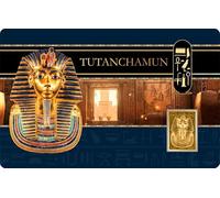 DEUTSCHER MÜNZEXPRESS Tutankhamon | Faraone | Moneta d'oro fine | Esente IVA | In Coincard | Con certificato di autenticità