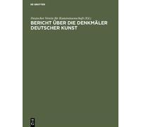 Deutscher Verein f Bericht über die Arbeiten an den Denkmäler (Copertina rigida)