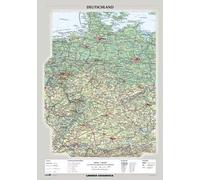 Deutschland. Carta murale geografica. Scala 1 : 800 000
