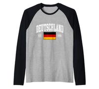 Deutschland Germania Radici tedesche Maglia con Maniche Raglan