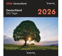 Deutschland - KUNTH 365-Tage-Abreißkalender 2026: Tägliche Inspiration in Bild und Text. Kalender zum Aufhängen oder Aufstellen.