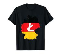 Deutschland Litecoin German Flag Cryptocurrency Litecoin Ltc Maglietta