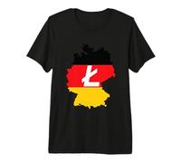 Deutschland Litecoin German Flag Cryptocurrency Litecoin Ltc Maglietta Premium