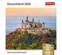 Deutschland Sehnsuchtskalender 2026 - Wochenkalender mit 53 Postkarten: Reise-Kalender mit 53 hochwertigen Postkarten der schönsten Plätze Deutschlands. Postkartenkalender 2026. 16 x 17,5 cm