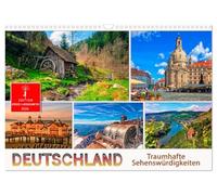 Deutschland - traumhafte Sehenswürdigkeiten (Wandkalender 2026 DIN A3 quer), CALVENDO Monatskalender: Eine visuelle Reise von der Nordsee bis zu den Alpen.