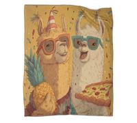 Deux chameaux faisant la fête Manta Suave Y Cómoda Impresa En 3D Colcha Patchwork Adolescente Y Adultos Estampada Adecuada Para Cama Y Sofá 60x80inch(150x200cm)