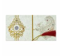 DEV SANKET Mint Green Mandala & Paisley Fold-Open Shagun Money Envelopes with Tassel for Weddings & Festivals - Pack of 10