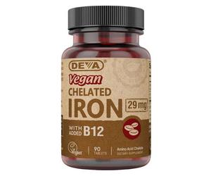 Deva Nutrition Ferro Chelato Vegano, 90 Compresse Integratore