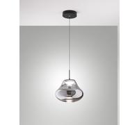 DEVA SOSPENSIONE 1 LUCE FUME' A LED CCT 2700K - 3000K - 4000K- 14W - 1510 lm DIMMERABILE