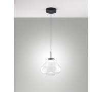 DEVA SOSPENSIONE 1 LUCE TRASPARENTE A LED CCT 2700K - 3000K - 4000K- 14W - 1510 lm DIMMERABILE