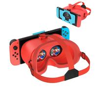 DEVASO Cuffie VR aggiornate per Nintendo Switch e Switch modello OLED, occhiali per realtà virtuale con lenti HD regolabili e comoda cinghia per la testa, kit Labo VR Occhiali 3D per accessori Switch