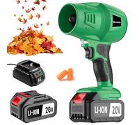 Devaukee Soffiatore elettrico senza fili, 20 V, leggero, portatile, per la cura del prato, la pulizia del patio, il soffiaggio delle foglie, ideale per casa e giardino, 1 batteria