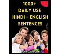 Devbrat Rudra 1000+ Hindi to English Translation Sentences Book Lear (Tascabile)