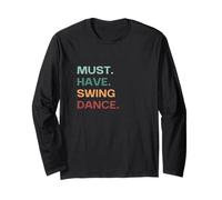 Deve Avere Swing Dance West Coast Swing Maglia a Manica