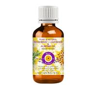 Deve Herbes Olio di lavanda al rosmarino e olio di mandorle per un massaggio sano dei capelli e del cuoio capelluto: puro e naturale 50ml (1.69oz)