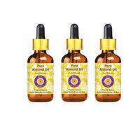 Deve Herbes Olio di mandorle puro (Prunus dulcis) con contagocce in vetro pressato a freddo (confezione da tre) 100 ml x 3 (10 oz)
