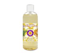 Deve Herbes Olio di rosmarino e mandorle per capelli, cuoio capelluto e radici sani: puro e naturale 200ml (6.76oz)