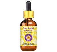dève herbes Olio di semi di ravanello puro (Raphanus sativus) con contagocce in vetro 100% naturale grado terapeutico spremuto a freddo 50ml (1.69 oz)