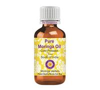 Deve Herbes Pure Moringa Oil (Moringa oleifera) 100% naturale grado terapeutico pressato a freddo. 30ml