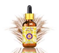 Deve Herbes puro Olio di crusca di riso (Oryza sativa) con contagocce di vetro spremuto a freddo 50ml (1.69 oz)