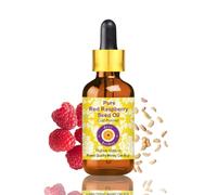 Deve Herbes puro Olio di semi di lampone rosso (Rubus idaeus) con contagocce di vetro spremuto a freddo 50ml (1.69 oz)