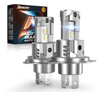 DeveChos H4 LED Auto e Moto: 100W 9003/HB2 Conversione per Fari, 26000LM Lampadina h4, Mini Plug and Play, Kit con 2 Lampadine