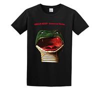 DEVELL Uriah Heep Innocent Victim Classic Breathable T Shirt Casual Round Neck Easy Tee Comfortable Tees Black M