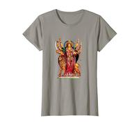 Devi Durga Camicia Dea Indù Durga Maglietta, Donna, Ardesia, S