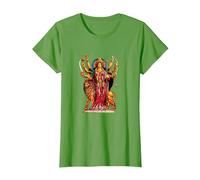 Devi Durga Camicia Dea Indù Durga Maglietta, Donna, Erba, L