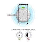 DEVIA CARICATORE ALLEN WIRELESS ULTRASOTTILE PER SMARTPHONE 15W BIANCO DECW1517