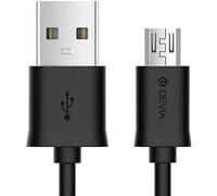 Devia - Cavo da USB-A a Micro-USB - Lunghezza 1 metro - Nero