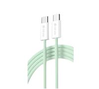 DEVIA CAVO INTRECCIATO FAST SERIE SMART DA TYPE-C A TYPE-C PD 60W 1MT VERDE (DECCC60185G)