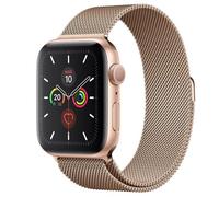 Devia elegante cinturino in oro rosa con passante milanese per Apple Watch 38/40 mm