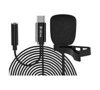 Devia Microfono Smart Series per smartphone nero USB-C per una creazione di contenuti facile e di qualità. Connessione cablata e sensibilità -30dB +/-3dB