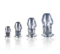DeviantHole™ - Plug anale tunnel trasparente per la dilatazione anale - Taglia - Buttplug XL