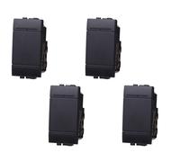 Deviatore 1P 16A Unipolare Compatibile Con Bticino Living Light (4 Pezzi Nero)