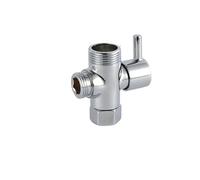 Deviatore a 3 vie, adattatore a T, valvola deviatrice, rubinetto cromato lucido, braccio doccia, adattatore interruttore, accessori di ricambio for il bagno(Yellow)