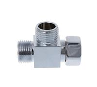 Deviatore a 3 vie per adattatore a forma di T Connettore per tubo flessibile angolare per braccio doccia vasca da bagno facile da installare fustelle da taglio per la creazione di biglietti
