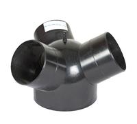 Deviatore a 3 vie x tubo aspiratrucioli 150-3x100 mm Holzmann