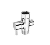 Deviatore acqua a tre vie Adattatore a forma di T Deviatori doccia Connettore WC Bidet Separatore acqua Rubinetto Valvola divisoria(3-8 T valve)