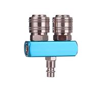 Deviatore ad aria compressa, set di raccordi ad aria compressa a 2 vie, 2 raccordi rapidi