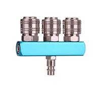 Deviatore ad aria compressa, set di raccordi ad aria compressa a 3 vie, 3 raccordi rapidi