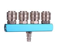 Deviatore ad aria compressa, set di raccordi ad aria compressa a 4 vie, 4 raccordi rapidi
