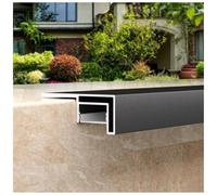 Deviatore antigoccia in alluminio per bordo del tetto e davanzale, tappo a LED per balcone e parete del giardino, striscia di rivestimento resistente per un efficace controllo dell'acqua