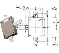 Deviatore Applicare per Serrature Quintuplici Serie 38 96145 per Serie 38