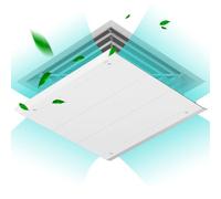 Deviatore Aria Condizionatore, Prevengono Il Soffio Diretto di Aria Fredda, Copertura for Parabrezza Deflettore Regolabile for Condizionatore D'aria for Casa, Camera da Letto, Ufficio