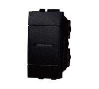 Deviatore assiale 16A, Modulo nero, Compatibile Con BTicino Living, frutti, interruttori, pulsanti, deviatori, dimmer, sensori, PIR, buzzer, Per Placche originali e compatibili