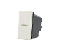 Deviatore Assiale 1P 16A Unipolare, Compatibile con Bticino Axolute (Bianco)