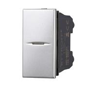 Deviatore Assiale 1P 16A Unipolare, Compatibile con Bticino Axolute (Grigio)