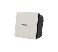 Deviatore Assiale Da 2 Moduli, Compatibile Con Bticino Axolute (Bianco)